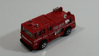 Vintage PlayArt Fire Tender Fire Truck Red Die Cast Toy Car Vehicle - Made in Hong Kong