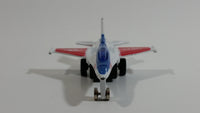 USAF F-16 Fighter Jet Red White Blue Pullback Motorized Friction Die Cast Toy Car Vehicle