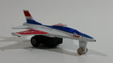 USAF F-16 Fighter Jet Red White Blue Pullback Motorized Friction Die Cast Toy Car Vehicle