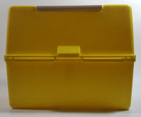 Disney Mickey Mouse Minnie Mouse Donald Duck Cartoon Characters Stars and Moon Themed Thermos Brand Yellow Lunch Box