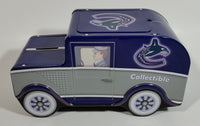 Vancouver Canucks NHL Ice Hockey Team Delivery Van Car Shaped Tin Metal Coin Bank