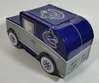 Vancouver Canucks NHL Ice Hockey Team Delivery Van Car Shaped Tin Metal Coin Bank