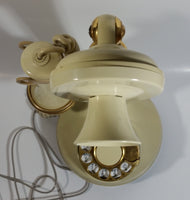 Vintage 1970s Decotel White Ivory Candle Stick Rotary Telephone Phone