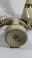 Vintage 1970s Decotel White Ivory Candle Stick Rotary Telephone Phone