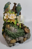 Heritage Mint Flower and Blue Bird Tea Cup Themed Musical Water Fountain