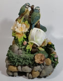 Heritage Mint Flower and Blue Bird Tea Cup Themed Musical Water Fountain