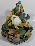 Heritage Mint Flower and Blue Bird Tea Cup Themed Musical Water Fountain