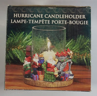 Santa Claus Christmas Themed Hurricane Candle Holder