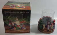 Santa Claus Christmas Themed Hurricane Candle Holder