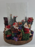 Santa Claus Christmas Themed Hurricane Candle Holder