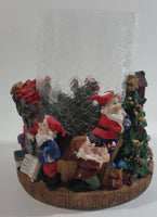 Santa Claus Christmas Themed Hurricane Candle Holder