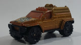 2007 Matchbox Pirates 4x4 Fire Truck Metalflake Copper Orange Brown Die Cast Toy Car Vehicle