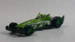 2008 Hot Wheels Hybrid Racers F-Racer Light Green Die Cast Toy Race Car Vehicle