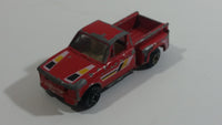 1980s Yatming Chevrolet LUV Stepside Pickup Truck Red No. 1700 Die Cast Toy Car Vehicle