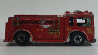 1982 Hot Wheels Fire Eater Red Fire Truck Die Cast Toy Car Vehicle - BW - Blue Lights