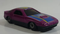 Yatming Mazda RX-7 Turbo Purple Super 8 No. 807 Die Cast Toy Car Vehicle