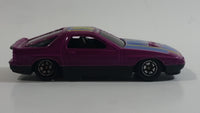 Yatming Mazda RX-7 Turbo Purple Super 8 No. 807 Die Cast Toy Car Vehicle