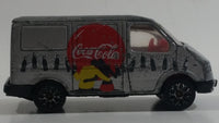 1995 Matchbox Coca-Cola Coke Soda Pop Silver Ford Transit Van Die Cast Toy Car Vehicle 1:63 Scale