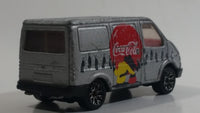 1995 Matchbox Coca-Cola Coke Soda Pop Silver Ford Transit Van Die Cast Toy Car Vehicle 1:63 Scale