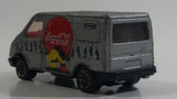 1995 Matchbox Coca-Cola Coke Soda Pop Silver Ford Transit Van Die Cast Toy Car Vehicle 1:63 Scale