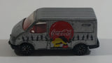 1995 Matchbox Coca-Cola Coke Soda Pop Silver Ford Transit Van Die Cast Toy Car Vehicle 1:63 Scale