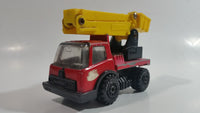 Vintage Tonka Picker Boom Bucket Utility Truck Red and Yellow Pressed Steel and Plastic Toy Car Vehicle - Japan