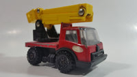 Vintage Tonka Picker Boom Bucket Utility Truck Red and Yellow Pressed Steel and Plastic Toy Car Vehicle - Japan