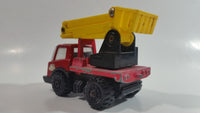 Vintage Tonka Picker Boom Bucket Utility Truck Red and Yellow Pressed Steel and Plastic Toy Car Vehicle - Japan