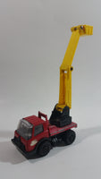 Vintage Tonka Picker Boom Bucket Utility Truck Red and Yellow Pressed Steel and Plastic Toy Car Vehicle - Japan