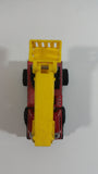 Vintage Tonka Picker Boom Bucket Utility Truck Red and Yellow Pressed Steel and Plastic Toy Car Vehicle - Japan