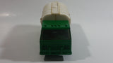 1988 Remco Town Oil Co Fuel Truck #45 Green and White Pressed Steel and Plastic Toy Car Vehicle