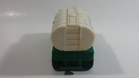 1988 Remco Town Oil Co Fuel Truck #45 Green and White Pressed Steel and Plastic Toy Car Vehicle