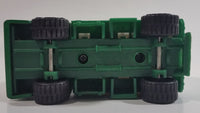 1988 Remco Town Oil Co Fuel Truck #45 Green and White Pressed Steel and Plastic Toy Car Vehicle