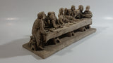 Vintage The Last Supper Jesus Highly Detailed Hand Carved Resin Christianity Sculpture Made in Italy