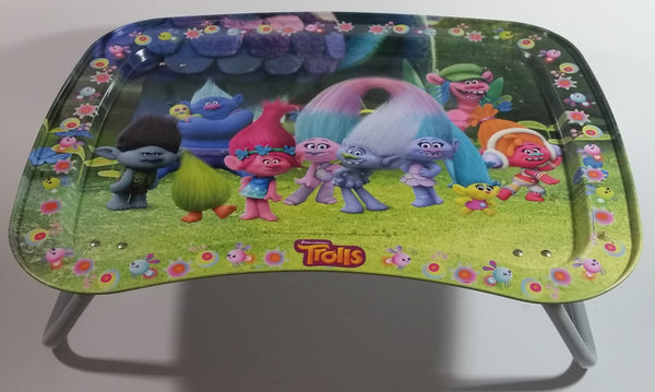 2016 Dreamworks Trolls Movie Folding Metal Lunch TV Tray Collectible