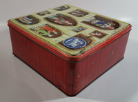 Rare Vintage United Biscuits Large Tin Metal Container