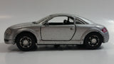 2000 New Ray Audi TT Silver Grey Pull Back Motorized Friction 1/43 Scale Die Cast Toy Car Vehicle with Opening Doors