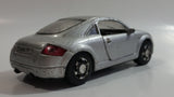 2000 New Ray Audi TT Silver Grey Pull Back Motorized Friction 1/43 Scale Die Cast Toy Car Vehicle with Opening Doors