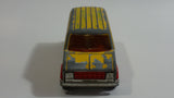 Majorette No. 279 / 234 Fourgon Van Racing Team Yellow Red 1/65 Scale Die Cast Toy Car Vehicle with Opening Rear Doors