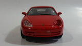 Maisto 1997 Porsche 911 Carrera Red Pull Back Motorized Friction 1/38 Scale Die Cast Toy Car Vehicle with Opening Doors