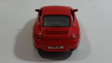 Maisto 1997 Porsche 911 Carrera Red Pull Back Motorized Friction 1/38 Scale Die Cast Toy Car Vehicle with Opening Doors