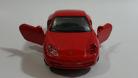 Maisto 1997 Porsche 911 Carrera Red Pull Back Motorized Friction 1/38 Scale Die Cast Toy Car Vehicle with Opening Doors