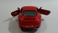 Maisto 1997 Porsche 911 Carrera Red Pull Back Motorized Friction 1/38 Scale Die Cast Toy Car Vehicle with Opening Doors