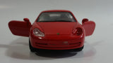 Maisto 1997 Porsche 911 Carrera Red Pull Back Motorized Friction 1/38 Scale Die Cast Toy Car Vehicle with Opening Doors