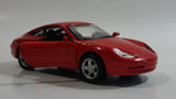 Maisto 1997 Porsche 911 Carrera Red Pull Back Motorized Friction 1/38 Scale Die Cast Toy Car Vehicle with Opening Doors