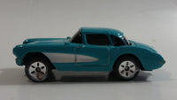 Maisto 1957 Chevrolet Corvette Teal With White Stripe Die Cast Toy Car Vehicle