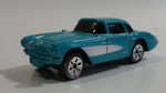 Maisto 1957 Chevrolet Corvette Teal With White Stripe Die Cast Toy Car Vehicle