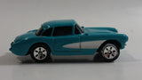 Maisto 1957 Chevrolet Corvette Teal With White Stripe Die Cast Toy Car Vehicle