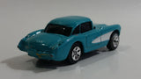 Maisto 1957 Chevrolet Corvette Teal With White Stripe Die Cast Toy Car Vehicle