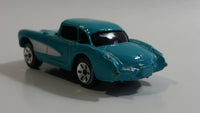 Maisto 1957 Chevrolet Corvette Teal With White Stripe Die Cast Toy Car Vehicle